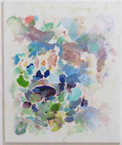 Kirsten Kötter: Flecken (Detail, Ausschnitt), 20.01.2014, Öl auf Leinwand, 60 x 50 cm