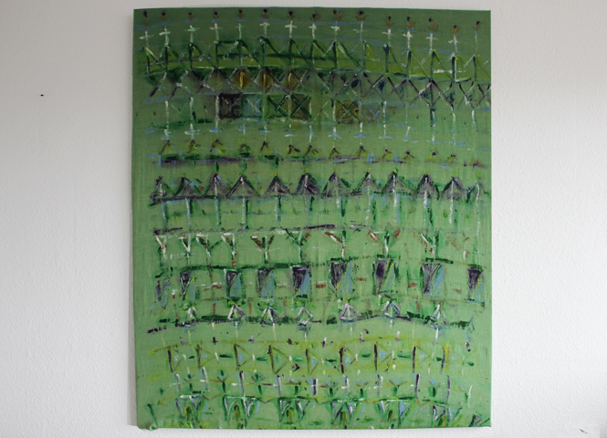Painting on fabric, 160 × 120 cm, 1991 / 2011 (Kirsten Kötter)