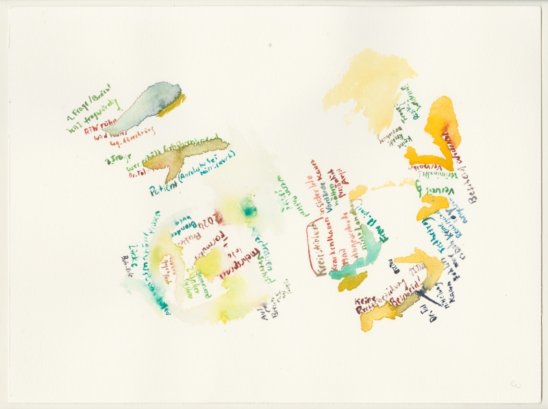 2026-04-16_kreistag3, watercolour, 30 × 40 cm (Kirsten Kötter)