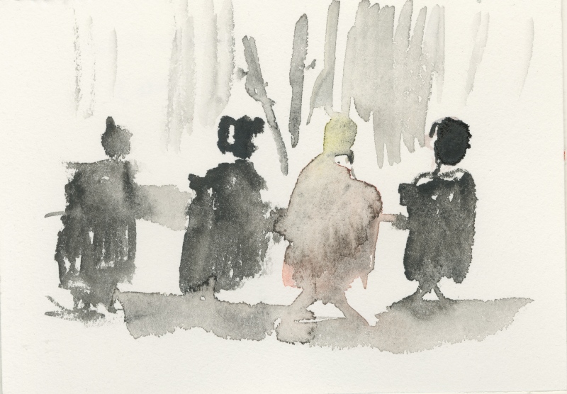 2026-04-21_umwelt-klima_skizze3, sketch, 12 × 17 cm (Kirsten Kötter)