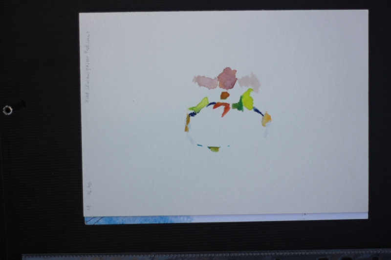 2025-08-19_malathon-chemnitz_11_kind-schulaufgaben-parkbank_2836, watercolour, .. cm (Kirsten Kötter)