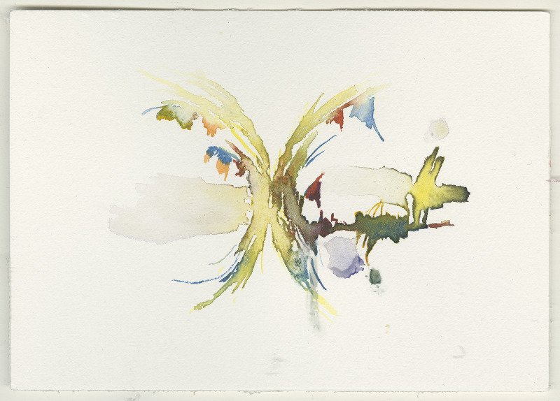 2022-12-27_wi-morgen-sonne, watercolour, 12 × 17 cm (Kirsten Kötter)