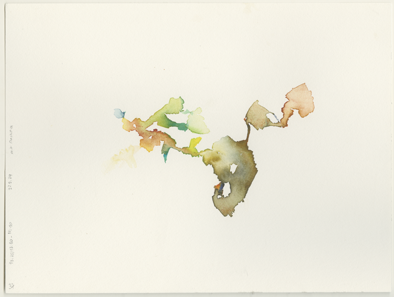 2024-09-22_malathon_37, watercolour, 24 × 32 cm (Kirsten Kötter)